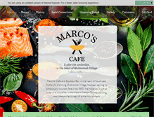Tablet Screenshot of marcoscafe.com